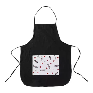 Personalized Pocket Apron - Black