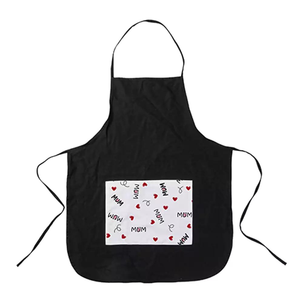 Personalized Pocket Apron - Black